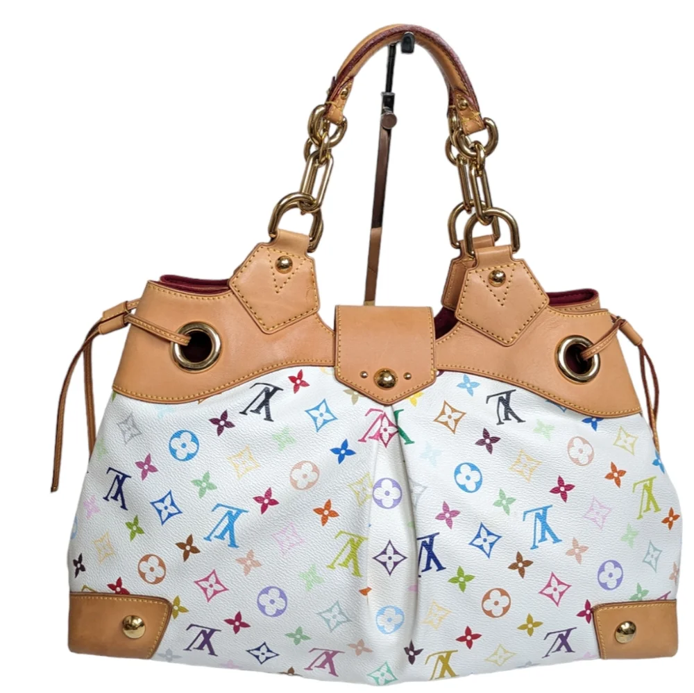 LOUIS VUITTON WHITE MULTI URSULA TOTE BAG - Picture 4 of 16
